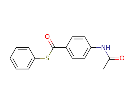 Molecular Structure of 75839-79-1 (4-Acetylamino-thiobenzoic acid S-phenyl ester)