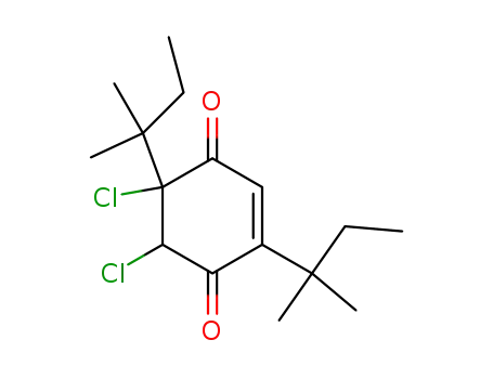 2,3-Dichlor-2,5-di-t-pentyl-5-cyclohexen-1,4-dion