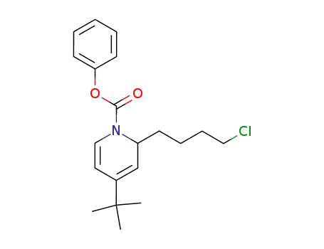 Molecular Structure of 112403-43-7 (1(2H)-Pyridinecarboxylic acid, 2-(4-chlorobutyl)-4-(1,1-dimethylethyl)-,
phenyl ester)