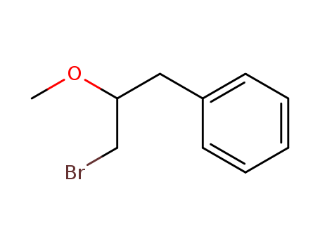 Molecular Structure of 115333-02-3 (Benzene, (3-bromo-2-methoxypropyl)-)