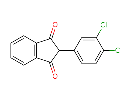 Molecular Structure of 6549-60-6 (2-(3,4-dichlorophenyl)-1H-indene-1,3(2H)-dione)