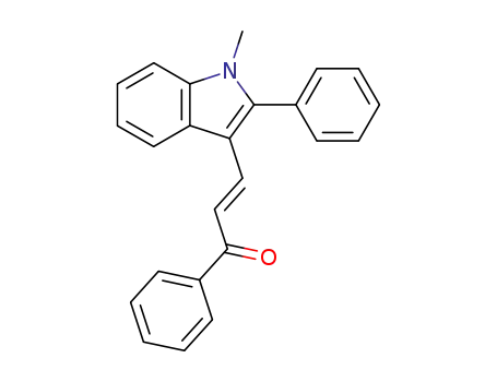Molecular Structure of 4677-15-0 (2-Propen-1-one, 3-(1-methyl-2-phenyl-1H-indol-3-yl)-1-phenyl-)