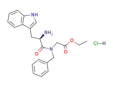 {[(R)-2-Amino-3-(1H-indol-3-yl)-propionyl]-benzyl-amino}-acetic acid ethyl ester; hydrochloride