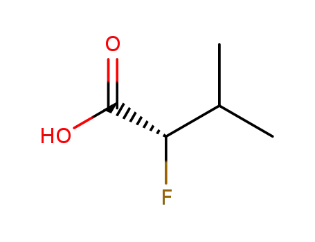 Molecular Structure of 75244-23-4 (Butanoic acid, 2-fluoro-3-methyl-, (S)-)