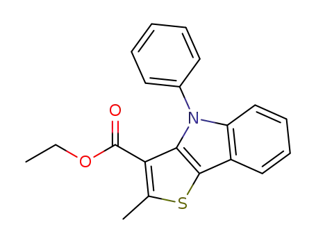 2-Methyl-4-phenyl-4H-thieno[3,2-b]indole-3-carboxylic acid ethyl ester