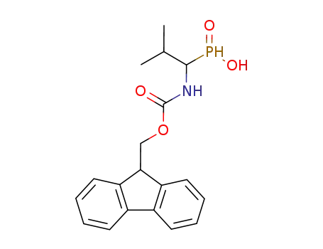 Molecular Structure of 146406-32-8 ((1RS)-1-(N-(9-fluorenylmethoxycarbonyl)amino)-2-methylpropylphosphinic acid)