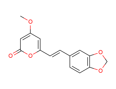 2H-Pyran-2-one, 6-[2-(1,3-benzodioxol-5-yl)ethenyl]-4-methoxy-