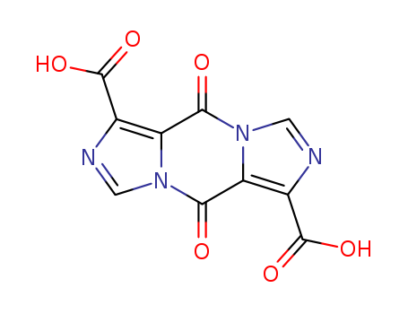 77015-05-5,5,10-dioxo-5H,10H-diimidazo[1,5-a:1',5'-d]pyrazine-1,6-dicarboxylic acid,5,10-dioxo-5H,10H-diimidazo[1,5-a:1’,5’-d]pyrazine-1,6-dicarboxylic acid