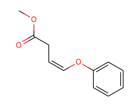 Molecular Structure of 114524-37-7 (3-Butenoic acid, 4-phenoxy-, methyl ester, (Z)-)
