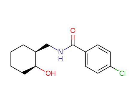 Molecular Structure of 24948-08-1 (Benzamide, 4-chloro-N-[(2-hydroxycyclohexyl)methyl]-, cis-)