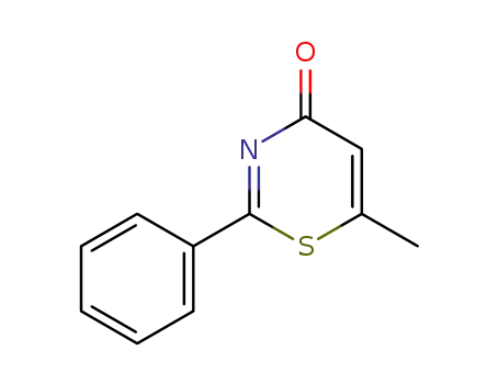Molecular Structure of 77831-92-6 (4H-1,3-Thiazin-4-one, 6-methyl-2-phenyl-)