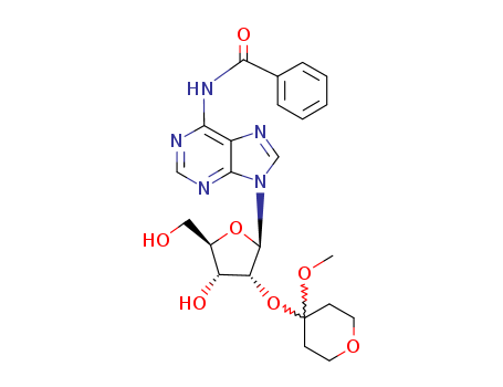 ADENOSINE, N-BENZOYL-2'-O-(TETRAHYDRO-4-METHOXY-2...