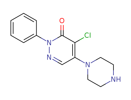 4-CHLORO-2-PHENYL-5-PIPERAZIN-1-YLPYRIDAZIN-3(2H)-ONECAS