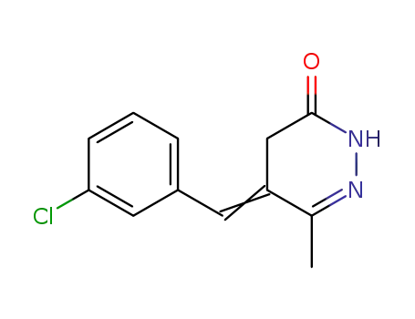 3(2H)-Pyridazinone,5-[(3-chlorophenyl)methylene]-4,5-dihydro-6-methyl-