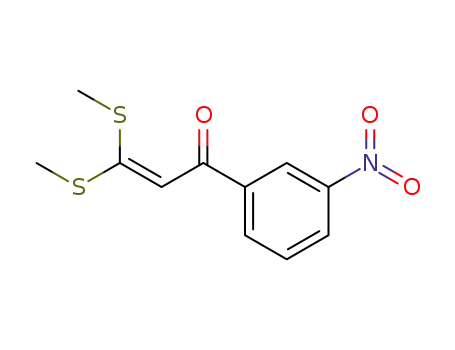 Molecular Structure of 139057-17-3 (3,3-BIS-METHYLSULFANYL-1-(3-NITRO-PHENYL)-PROPENONE)