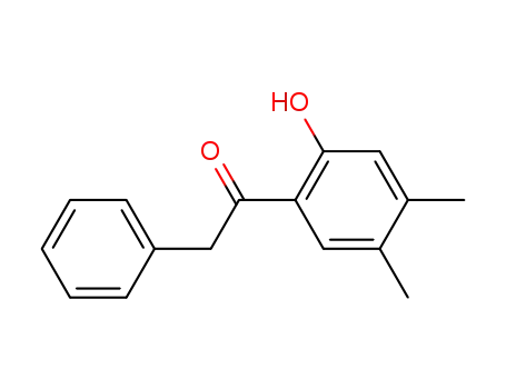 Molecular Structure of 18439-99-1 (Ethanone, 1-(2-hydroxy-4,5-dimethylphenyl)-2-phenyl-)