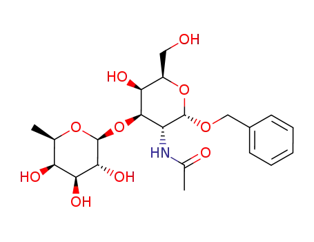 Molecular Structure of 87321-98-0 (Benzyl 2-acetamido-2-deoxy-3-O-beta fucopyranosyl-alpha-galactopyranoside)