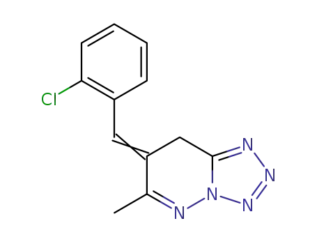 Tetrazolo[1,5-b]pyridazine,
7-[(2-chlorophenyl)methylene]-7,8-dihydro-6-methyl-