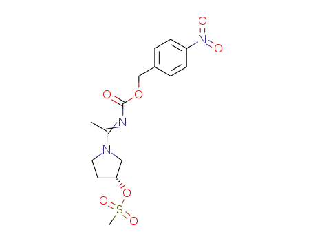 MESYLOXY-1-(N-(((4-NITROBENZYL)OXY)CARBONYL)ACETOIMIDOYL)PYRROLIDINE