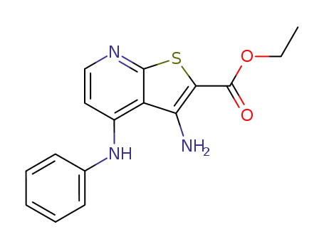 3-Amino-4-anilinothieno[2,3-b]pyridine-2-carboxylic acid ethyl ester