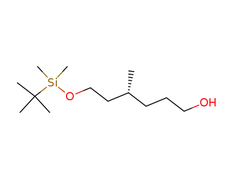 Molecular Structure of 87921-27-5 (R-(+)-4-methyl-6-(tert-butyldimethylsiloxy)-1-hexanol)