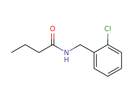 Molecular Structure of 93646-52-7 (Butanamide, N-[(2-chlorophenyl)methyl]-)