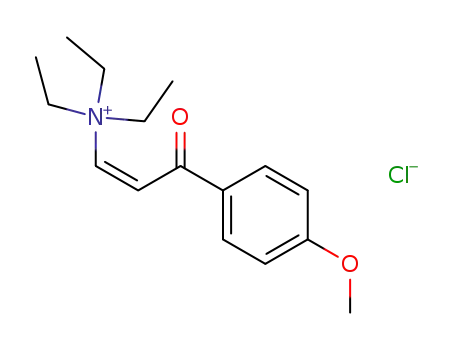Molecular Structure of 24477-82-5 (Triethyl-[(Z)-3-(4-methoxy-phenyl)-3-oxo-propenyl]-ammonium; chloride)