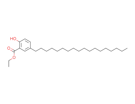 Molecular Structure of 143857-36-7 (Benzoic acid, 2-hydroxy-5-octadecyl-, ethyl ester)