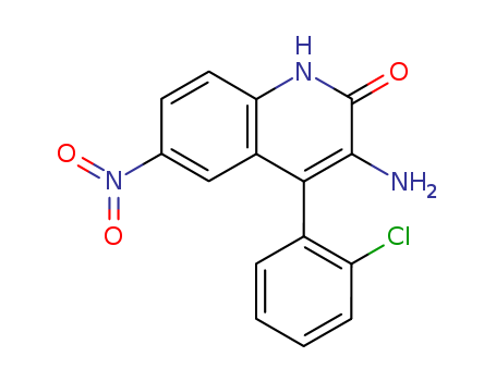 3-AMino-4-(2-chlorophenyl)-6-nitro-2(1H)-quinolinone CAS No.55198-89-5