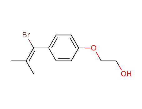 Molecular Structure of 138580-17-3 (Ethanol, 2-[4-(1-bromo-2-methyl-1-propenyl)phenoxy]-)