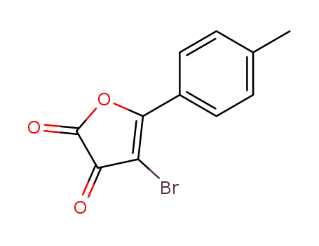 Molecular Structure of 83629-88-3 (2,3-Furandione, 4-bromo-5-(4-methylphenyl)-)