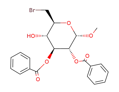 methyl 2,3-di-O-benzoyl-6-bromo-6-deoxy-α-D-mannopyranoside