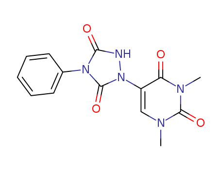 63376-58-9,5-(3,5-dioxo-4-phenyl-1,2,4-triazolidin-1-yl)-1,3-dimethylpyrimidine-2,4(1H,3H)-dione,