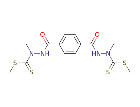 Molecular Structure of 134897-08-8 (Dimethyl 3,3'-terephthaloylbis-(2-methyldithiocarbazate))