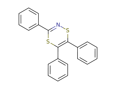 Molecular Structure of 118535-59-4 (1,4,2-Dithiazine, 3,5,6-triphenyl-)