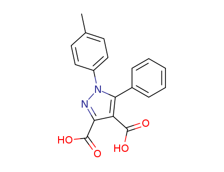 96723-08-9,1-(4-methylphenyl)-5-phenyl-1H-pyrazole-3,4-dicarboxylic acid,