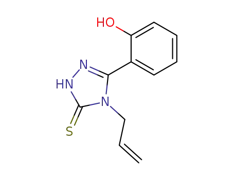 Molecular Structure of 80570-90-7 (3H-1,2,4-Triazole-3-thione,
2,4-dihydro-5-(2-hydroxyphenyl)-4-(2-propenyl)-)