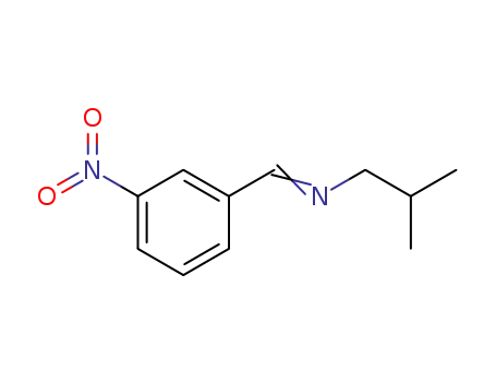 Molecular Structure of 119672-83-2 (Isobutyl-[1-(3-nitro-phenyl)-meth-(E)-ylidene]-amine)