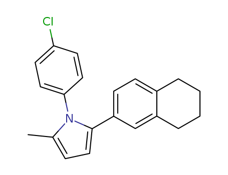 91306-91-1,1-(4-chlorophenyl)-2-methyl-5-(5,6,7,8-tetrahydronaphthalen-2-yl)-1H-pyrrole,