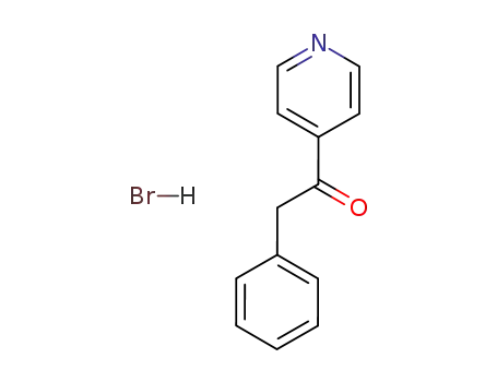 Molecular Structure of 114443-74-2 (Ethanone, 2-phenyl-1-(4-pyridinyl)-, hydrobromide)