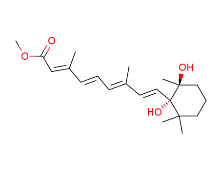 Molecular Structure of 75664-64-1 (5,6-dihydroxyretinoic acid methyl ester)