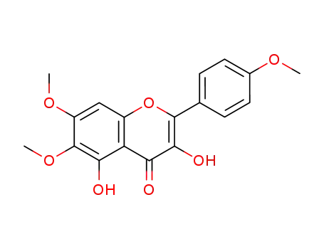 Molecular Structure of 4324-53-2 (6-Hydroxy-6,7,4'-trimethylkaempferol)