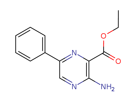 Pyrazinecarboxylic acid, 3-amino-6-phenyl-, ethyl ester