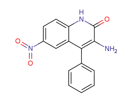 Molecular Structure of 36020-93-6 (2(1H)-Quinolinone, 3-amino-6-nitro-4-phenyl-)
