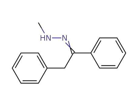 Molecular Structure of 5172-07-6 (Ethanone, 1,2-diphenyl-, methylhydrazone)