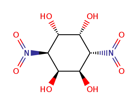 Molecular Structure of 37098-43-4 (2,3,5,6-TETRAHYDROXY-1,4-DINITROCYCLOHEXANE DIHYDRATE)