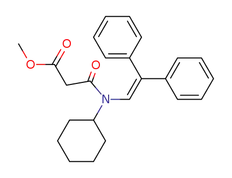 N-Cyclohexyl-N-(2,2-diphenyl-vinyl)-malonamic acid methyl ester