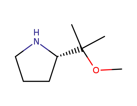Molecular Structure of 160142-25-6 (2-(2-Methoxypropan-2-yl)pyrrolidine)