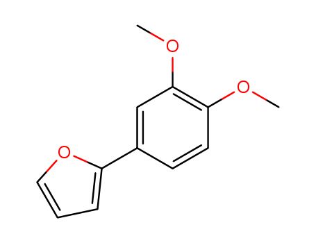 Molecular Structure of 109384-28-3 (Furan, 2-(3,4-dimethoxyphenyl)-)