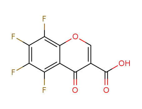 Molecular Structure of 154679-02-4 (3-Carboxy-5,6,7,8-tetrafluorochromone)
